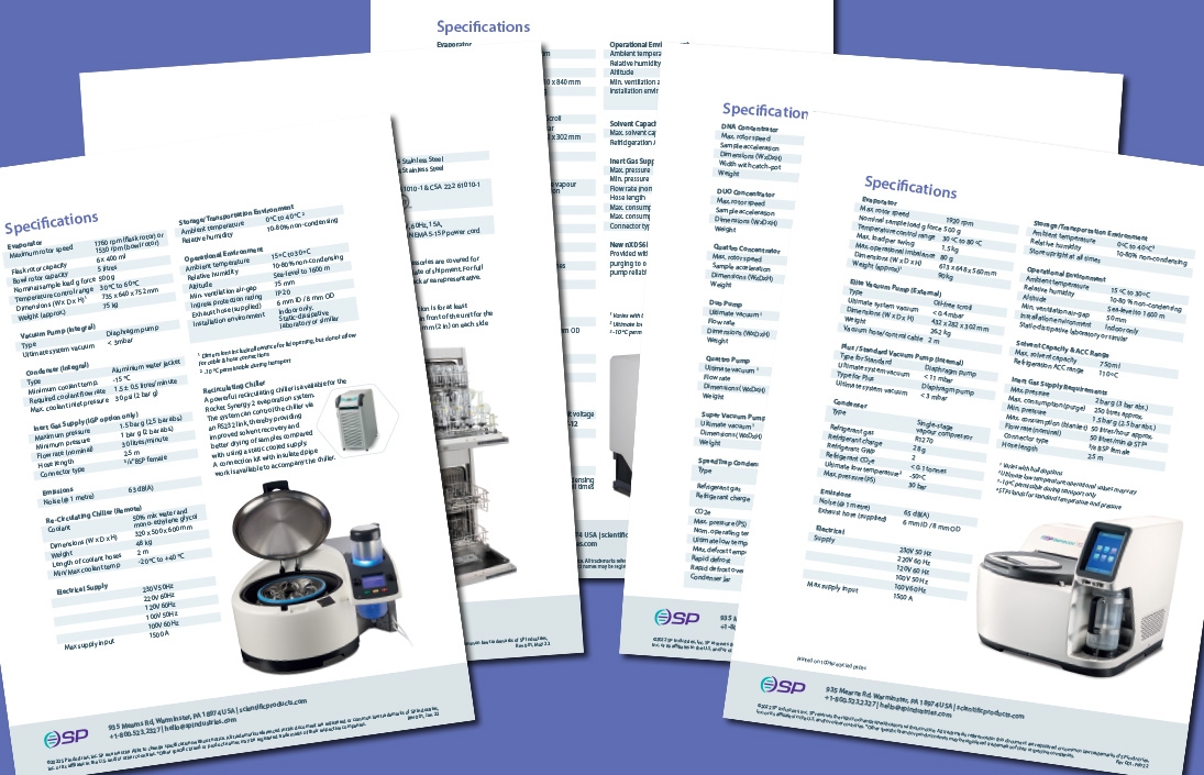 Product brochures